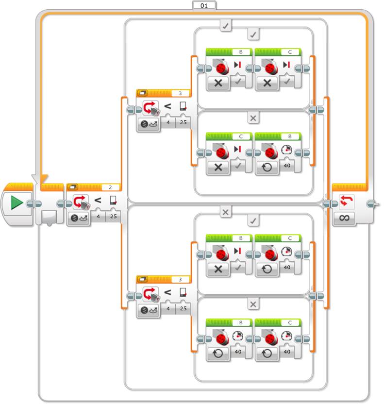 Ev3 programming color store sensor